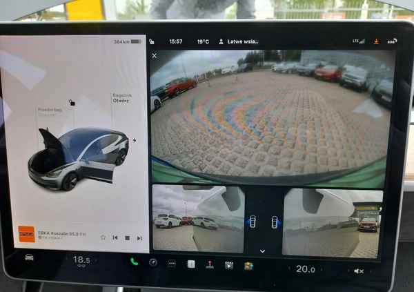 Tesla Model 3 cena 149900 przebieg: 57653, rok produkcji 2020 z Olecko małe 232